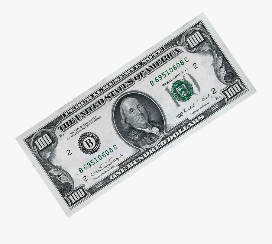 Transparent Money Sack Png - 100 Dollar Bill Transparent, Transparent Clipart