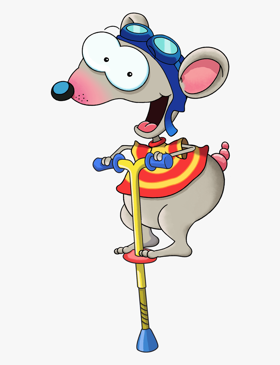 Toopy Jumping On A Pogo Stick - Jumping On A Pogo Stick Cartoon, Transparent Clipart
