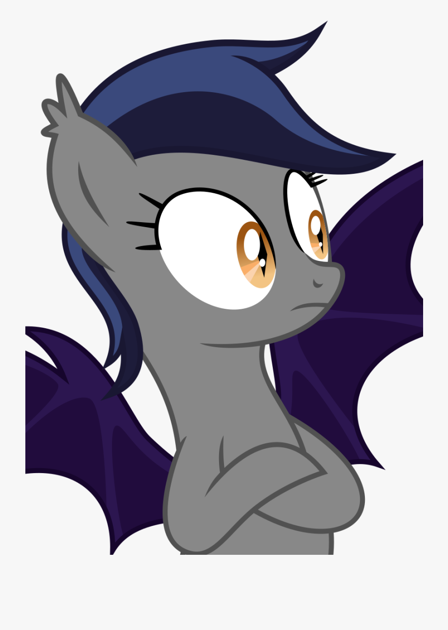 Inudewaruika, Bat Pony, Bat Pony Oc, Crossed Arms, - Cartoon, Transparent Clipart