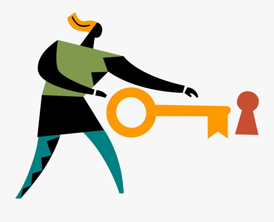 Key Opens Vector Image - Graphic Design, Transparent Clipart