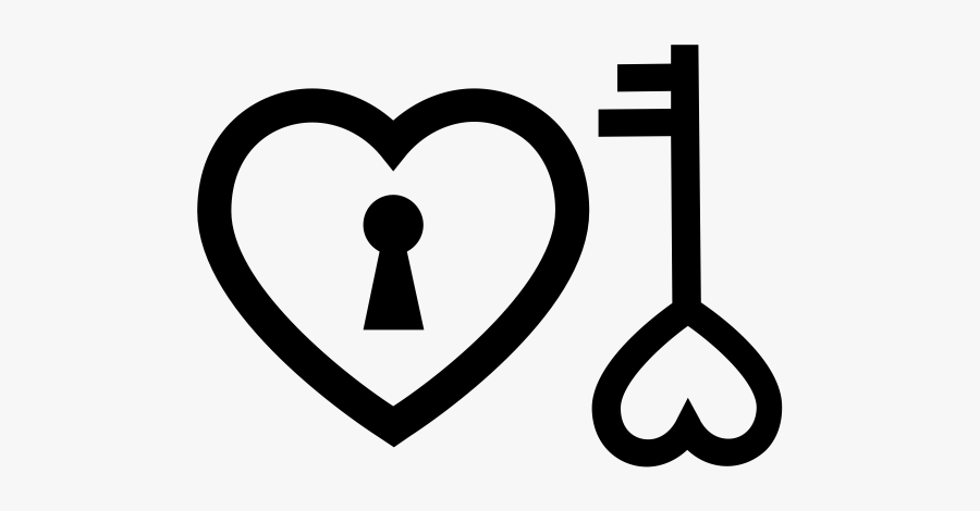 Heart Keyhole And Key Rubber Stamp"
 Class="lazyload - Hearts With Key Hole, Transparent Clipart