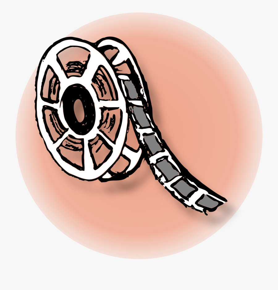 Photographic Film Movie Projector Cinema Reel - Película Clipart, Transparent Clipart