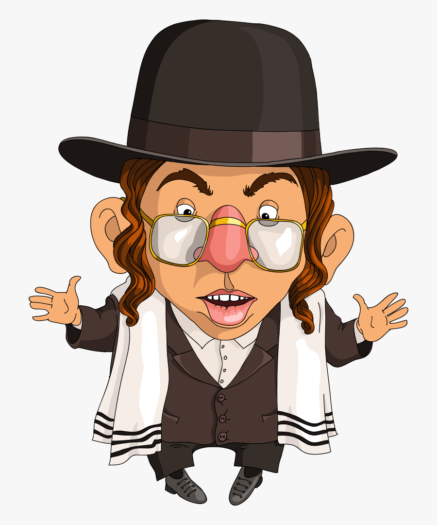 Jewish People Judaism Cartoon Illustration - Jewish Cartoon Characters, Transparent Clipart