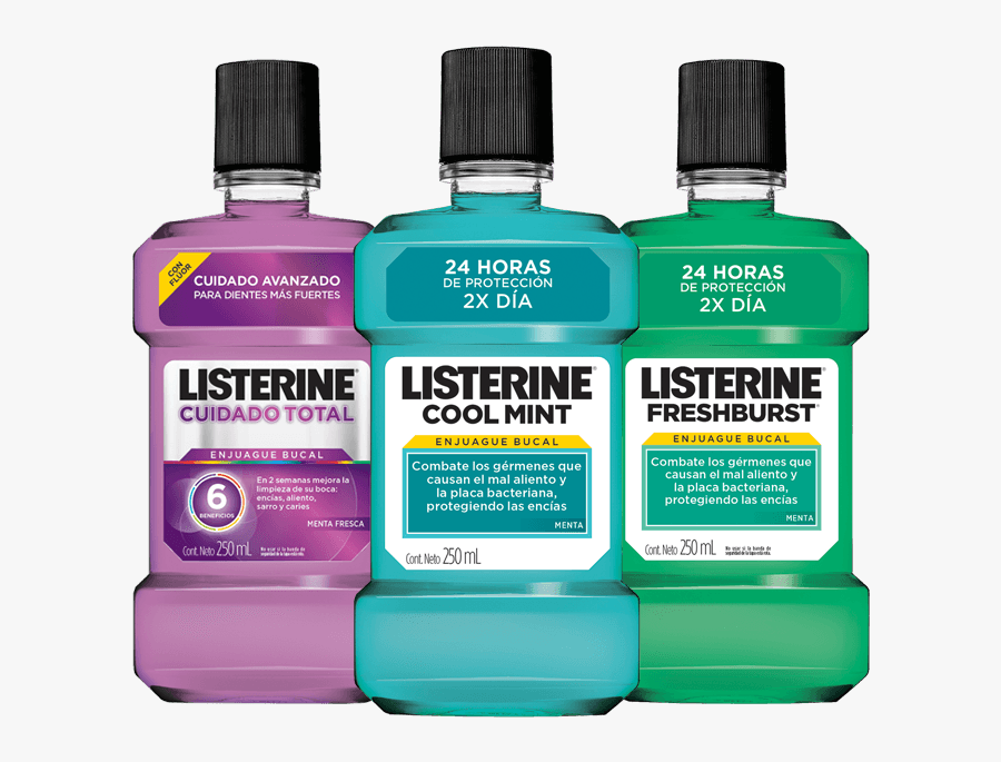 Listerine Is A Popular Mouthwash Solution Which Was - Mouthwash, Transparent Clipart