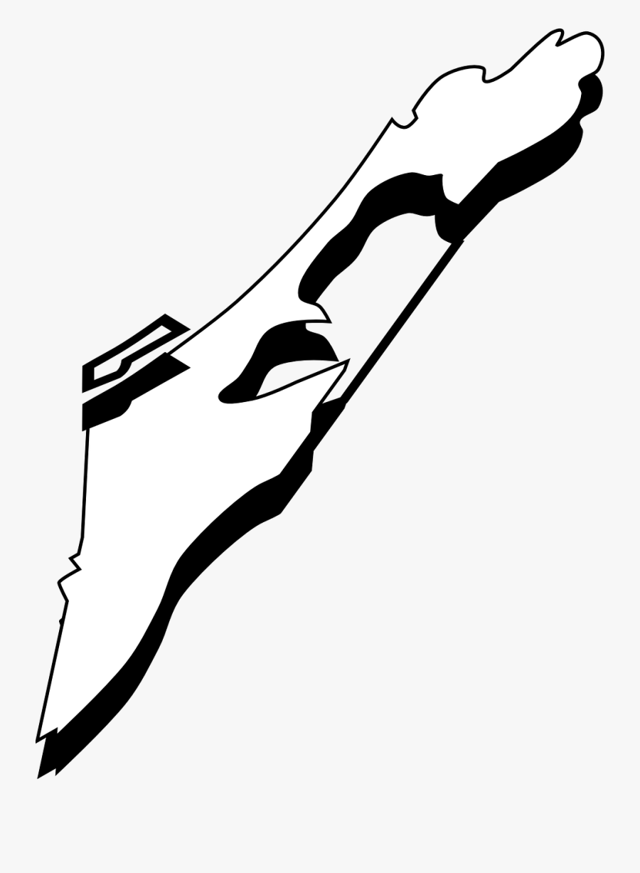 Palestine Israel Map Png, Transparent Clipart