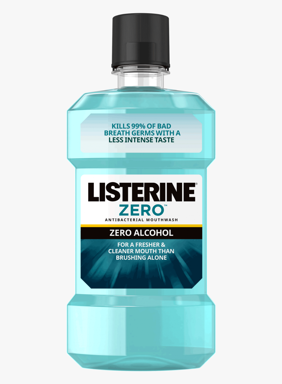 Listerine Cool Mint Zero Alcohol, Transparent Clipart