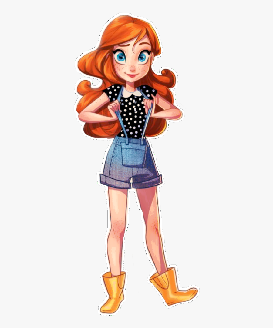 Transparent Rainboots Clipart - Girl Cartoon Characters Drawing, Transparent Clipart