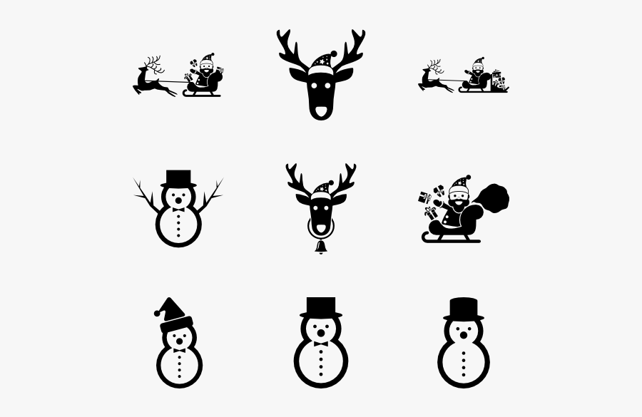 Santa Xmas - Snowman Icon, Transparent Clipart