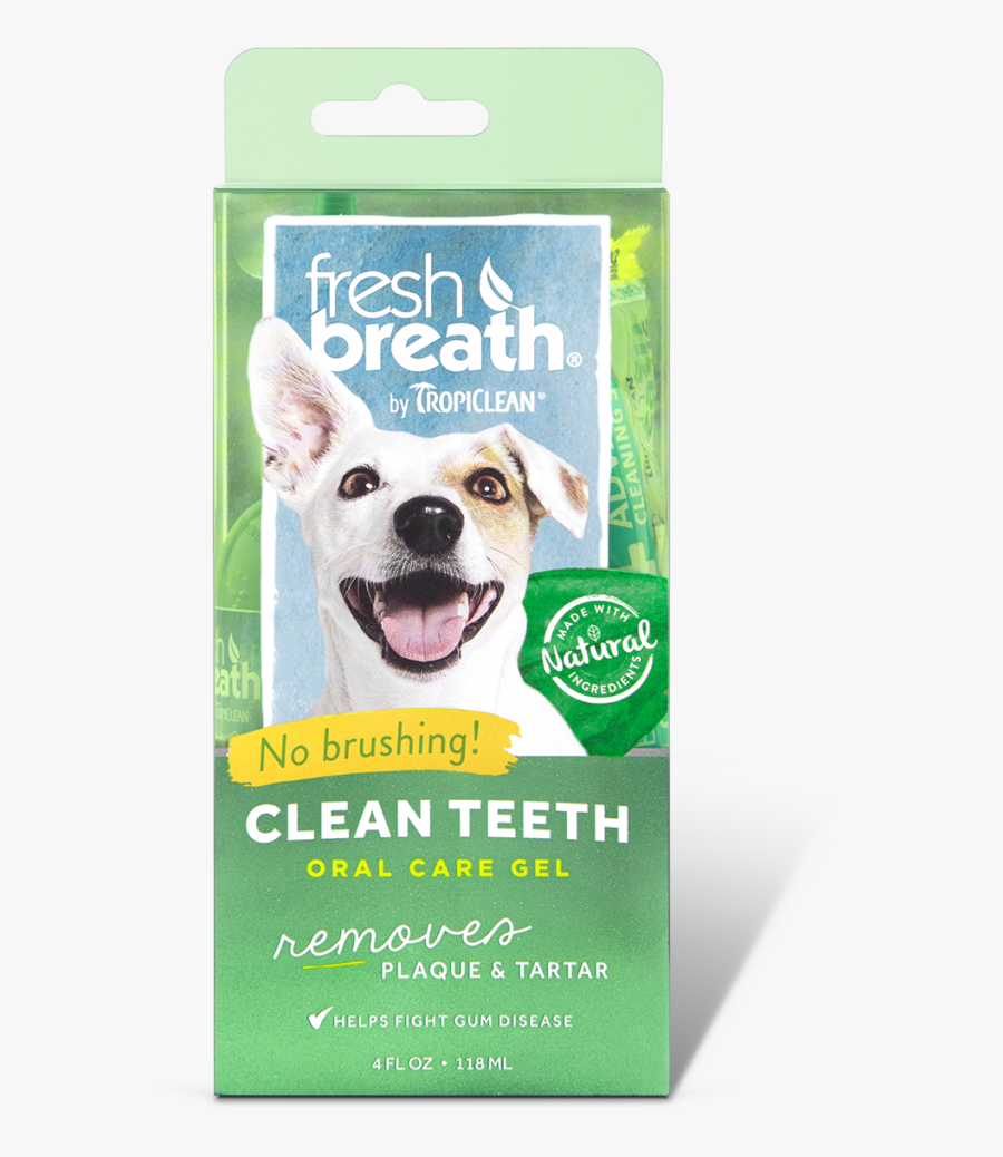 Fresh Breath By Tropiclean Oral Care Gel For Dogs - Fresh Breath Dog, Transparent Clipart