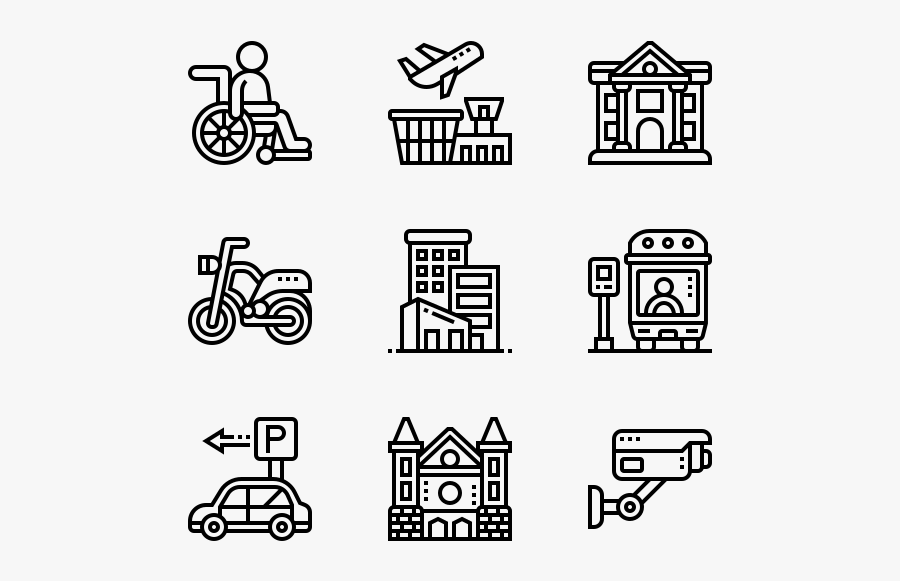 City - Qr Code Icon, Transparent Clipart