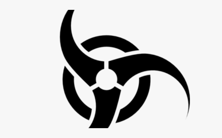 Transparent Stencil Clipart - Biohazard Symbol, Transparent Clipart
