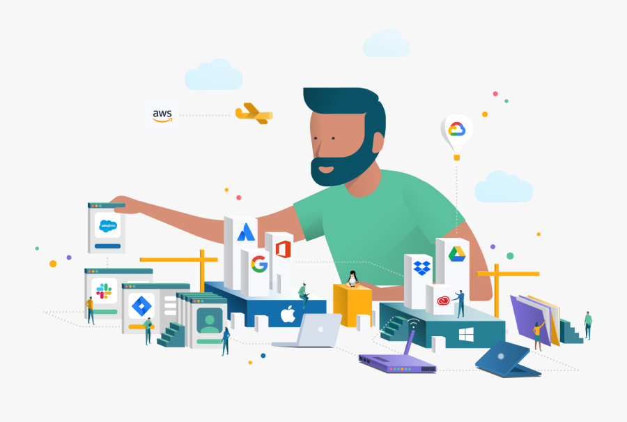 Auth And Management For Sso, Ldap, Radius, Mac, Windows, - Cartoon, Transparent Clipart