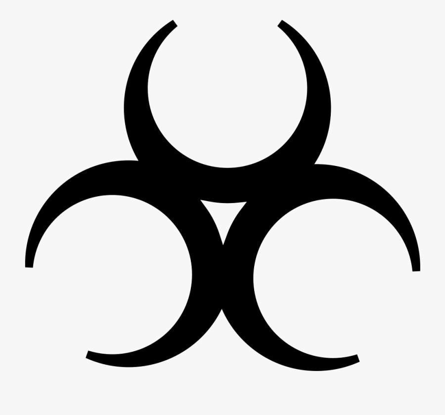Alternate Biohazard Symbol - Biologic Icon, Transparent Clipart