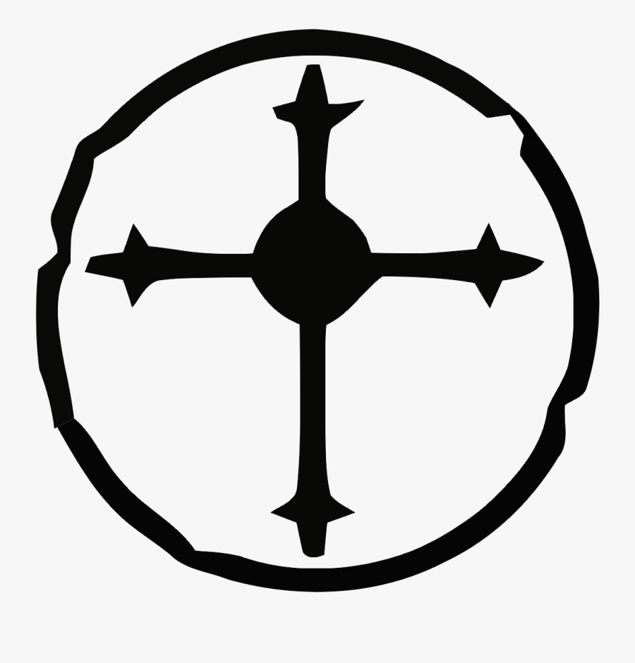 Biohazard Symbol Clipart Twd - Fallout Followers Of The Apocalypse Cross, Transparent Clipart