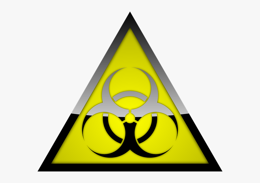Biohazard, Warning, Symbol, Danger, Hazard, Sign - Risco De Queda Simbolo, Transparent Clipart