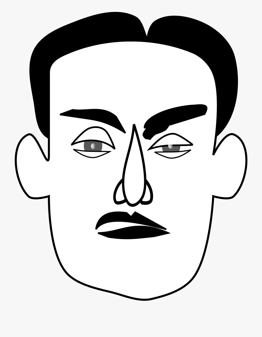 Transparent Thomas Edison Clipart - Face Free Clipart Black And White, Transparent Clipart