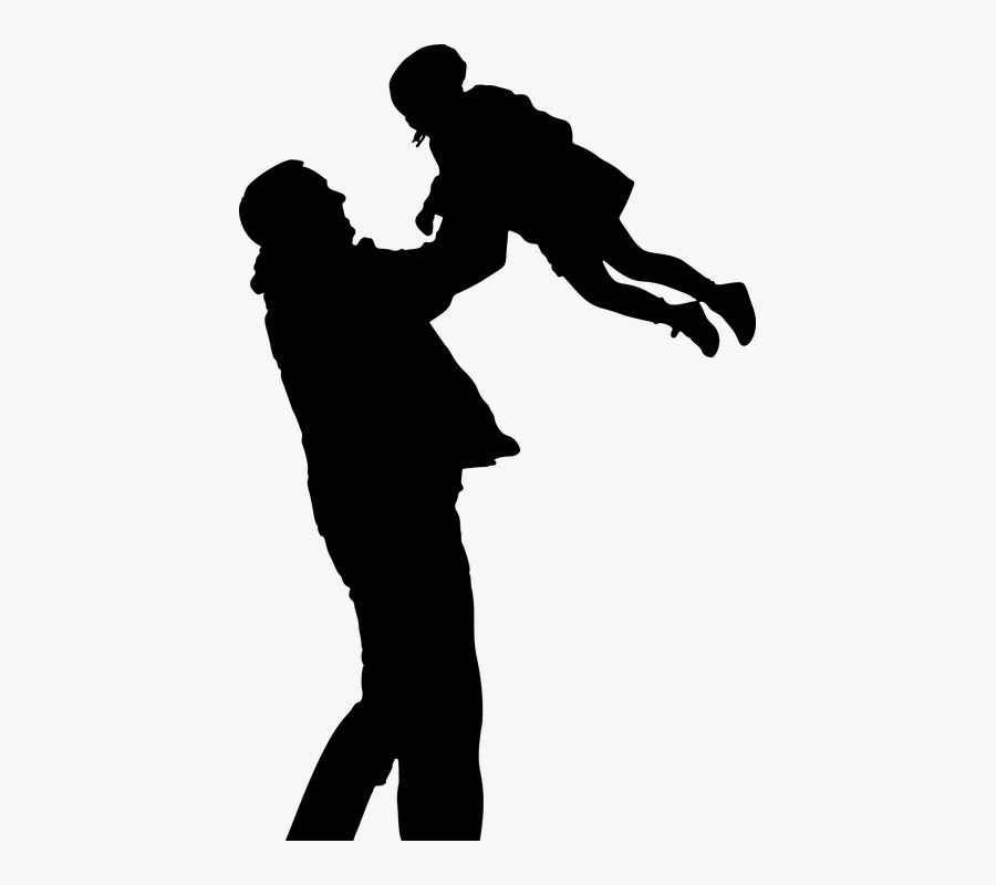 Father Daughter Silhouette Png - 2019 Ka Father's Day Kab Hai, Transparent Clipart