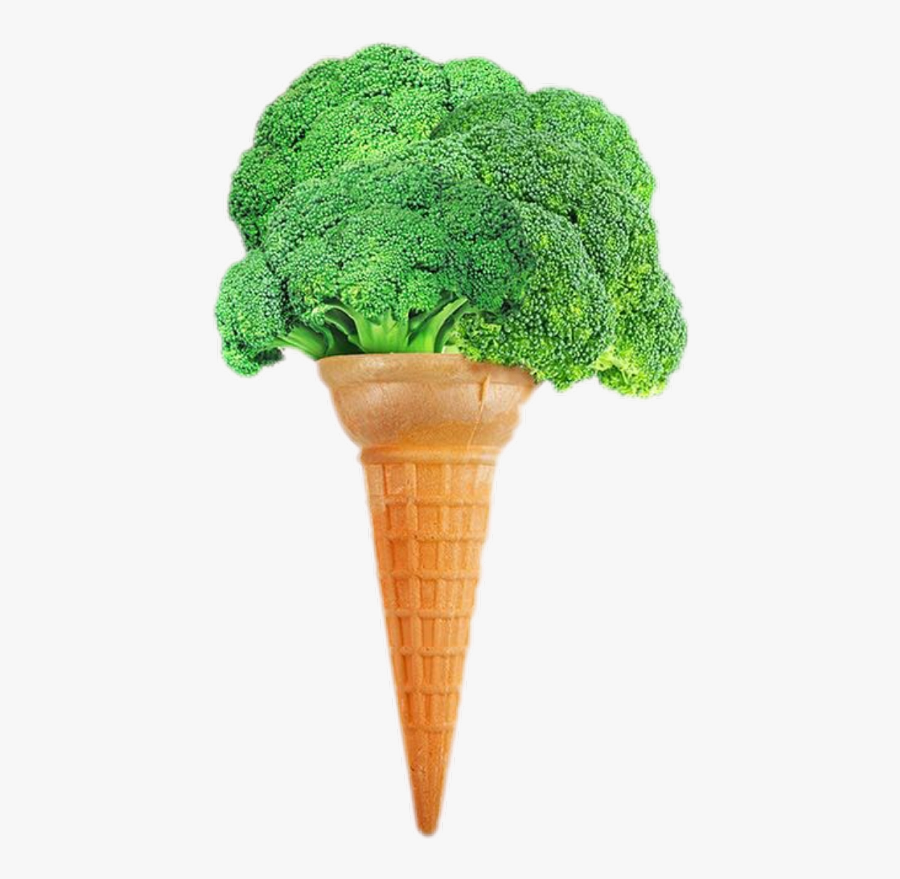 Freetoedit Scbroccoli Broccoli - Vegetable Ice Cream Png, Transparent Clipart
