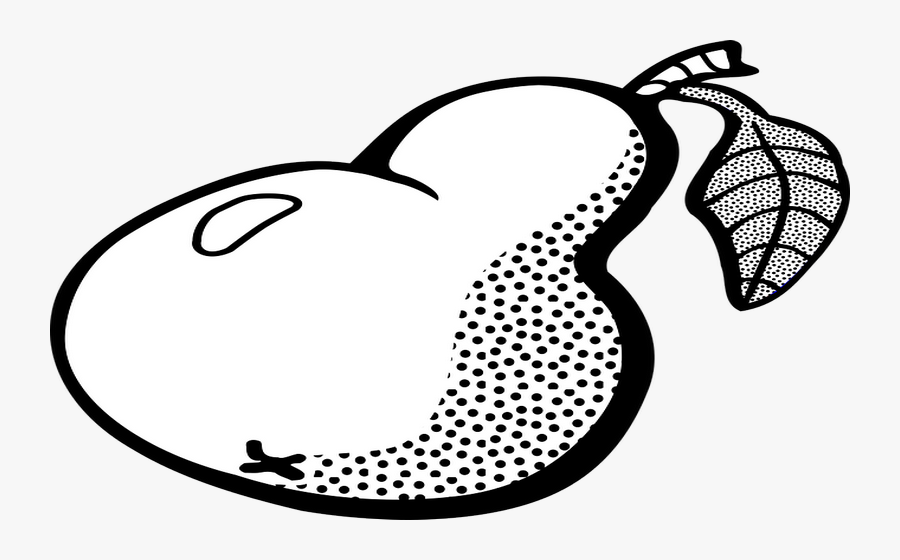 Pear Black And White Png, Transparent Clipart