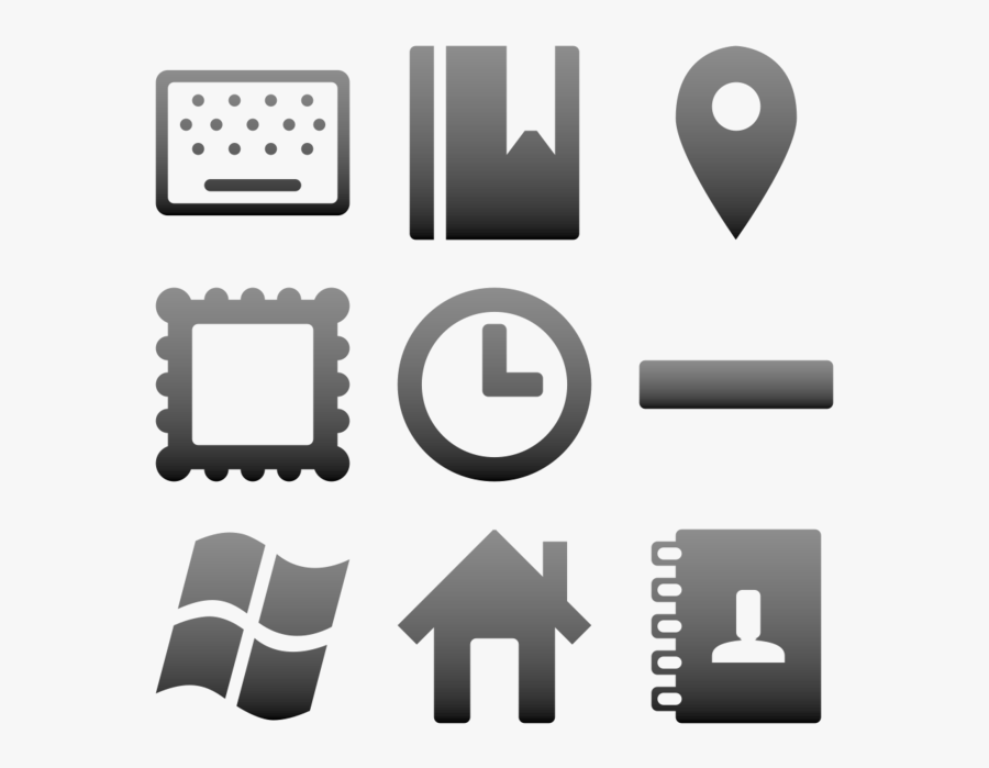 Key Icon Simple Black Mysitemyway, Transparent Clipart
