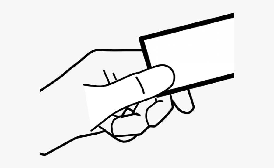 Flyer Cliparts - Hand Holding Card Clipart, Transparent Clipart