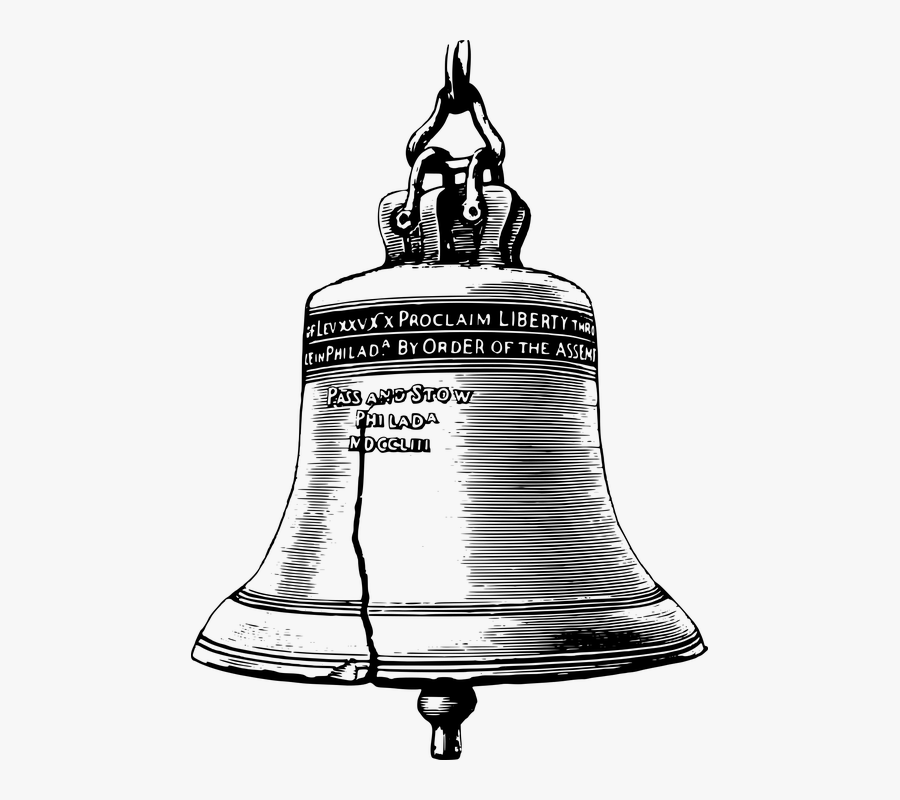 America, American, Bell, Historical, History, Icon - Drawing Liberty Bell, Transparent Clipart