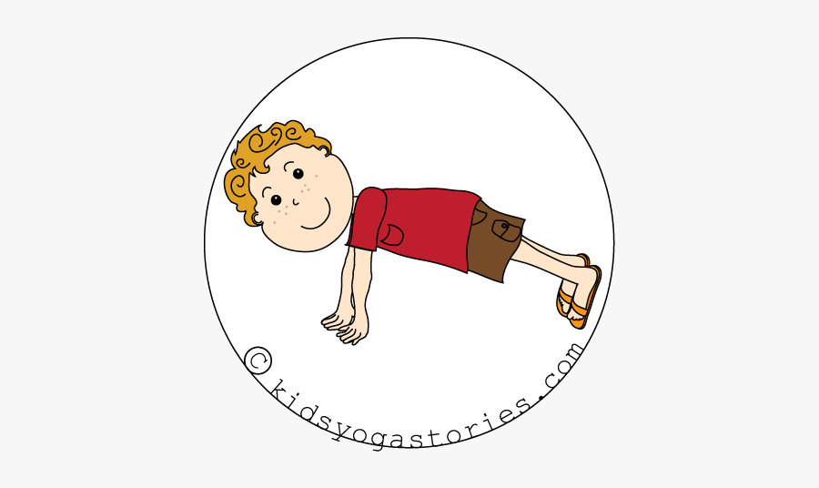 Plank Pose - Children Yoga Clipart Plank Position, Transparent Clipart