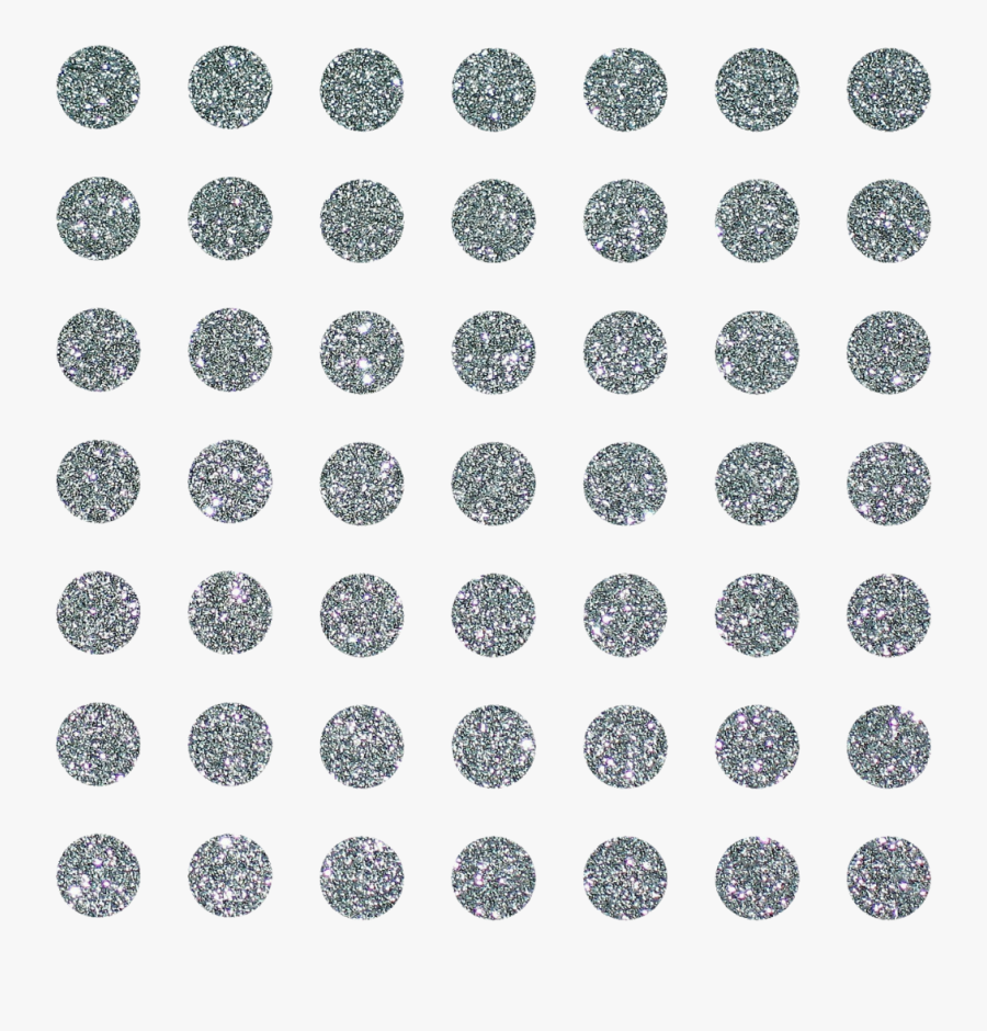 Transparent Silver Glitter Clipart - Silver Polka Dot Png, Transparent Clipart