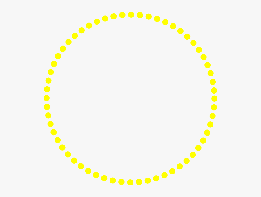 Dots Clipart Yellow - Dotted Red Circle Png, Transparent Clipart