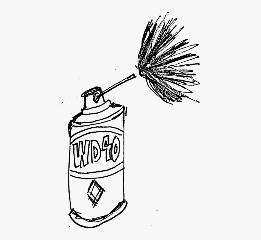 Line Art,plant,monochrome Photography - Wd40 Clipart, Transparent Clipart