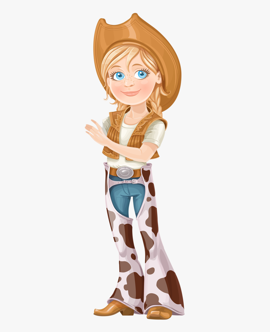 Cowboy E Cowgirl - Cowgirls And Cowboys Cartoon, Transparent Clipart