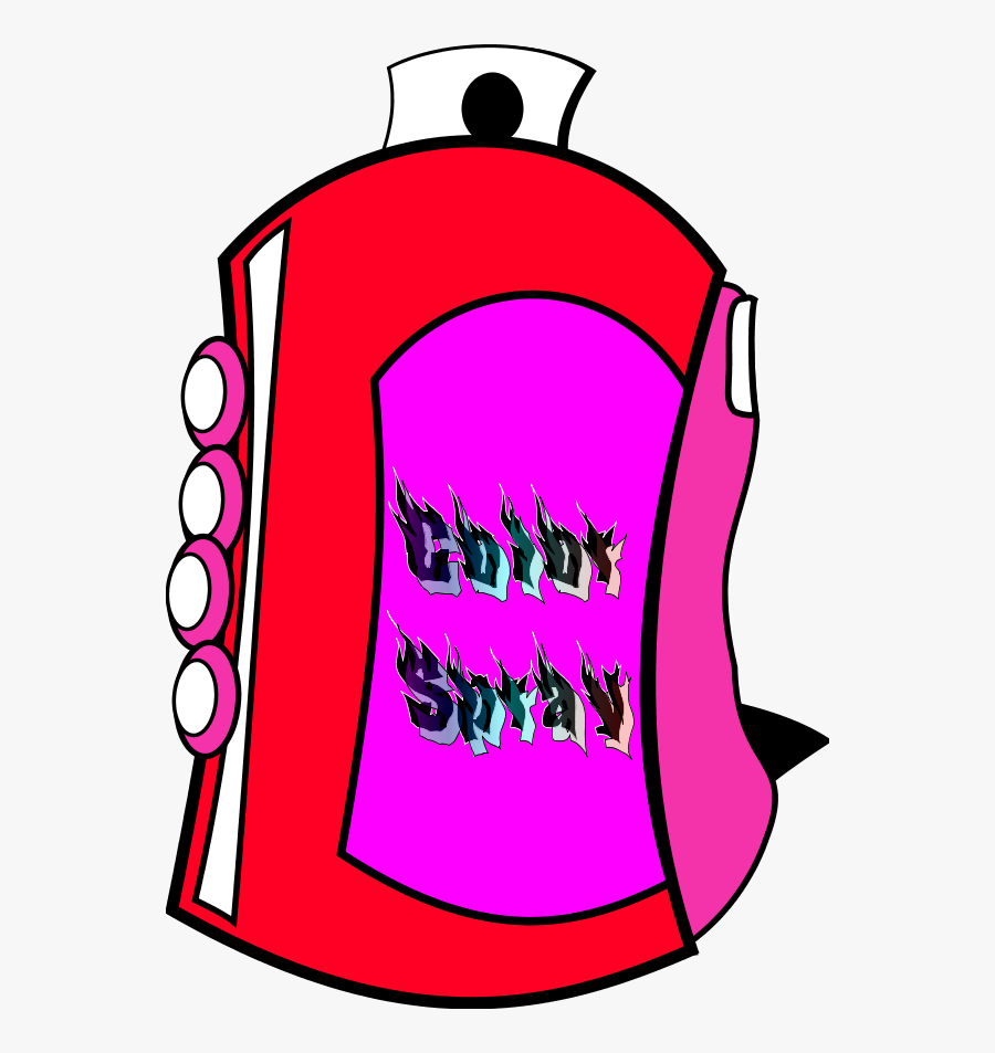 Spray Can Color - Aerosol Paint, Transparent Clipart