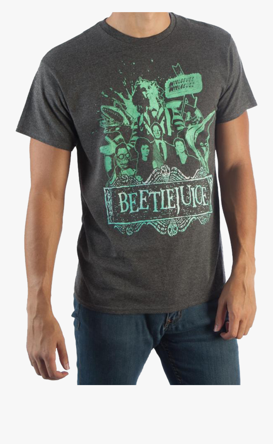Transparent Beetlejuice Png - Men's Beetlejuice T Shirt, Transparent Clipart