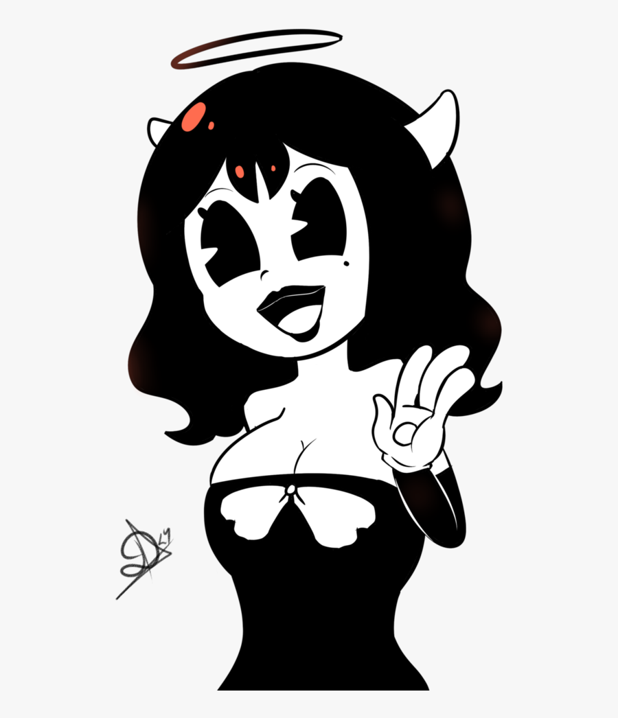 Alice Angel Bendy - Angel Bendy And The Ink Machine, Transparent Clipart