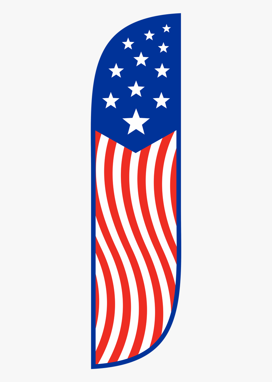 5ft American Flag Old Glory 2 Feather Flag Red White - Flag Of The United States, Transparent Clipart