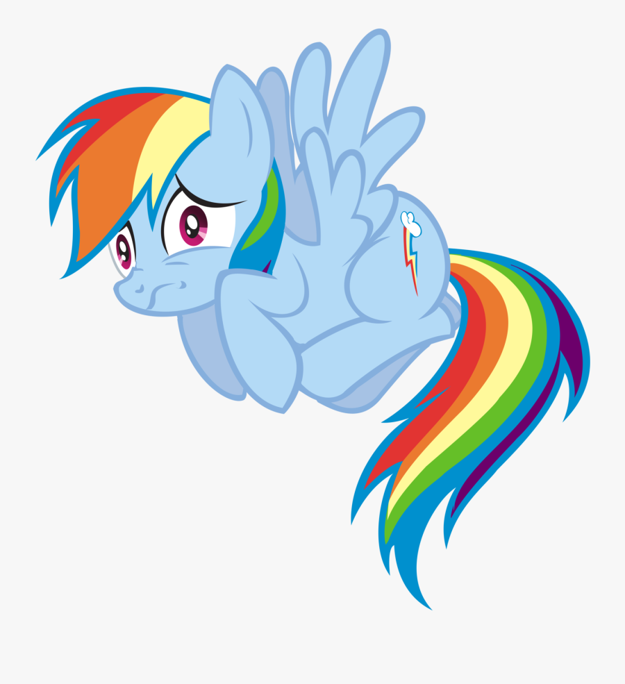 My Little Pony Rainbow Dash Scared Clipart , Png Download - Mlp Scared Rainbow Dash, Transparent Clipart