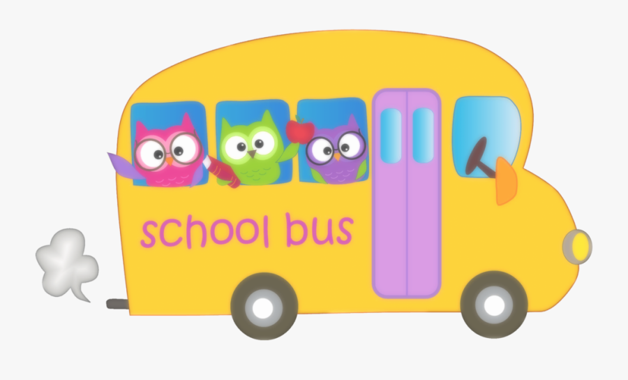 Owl Skool Four 6 Copy - Owl School Bus Clipart, Transparent Clipart