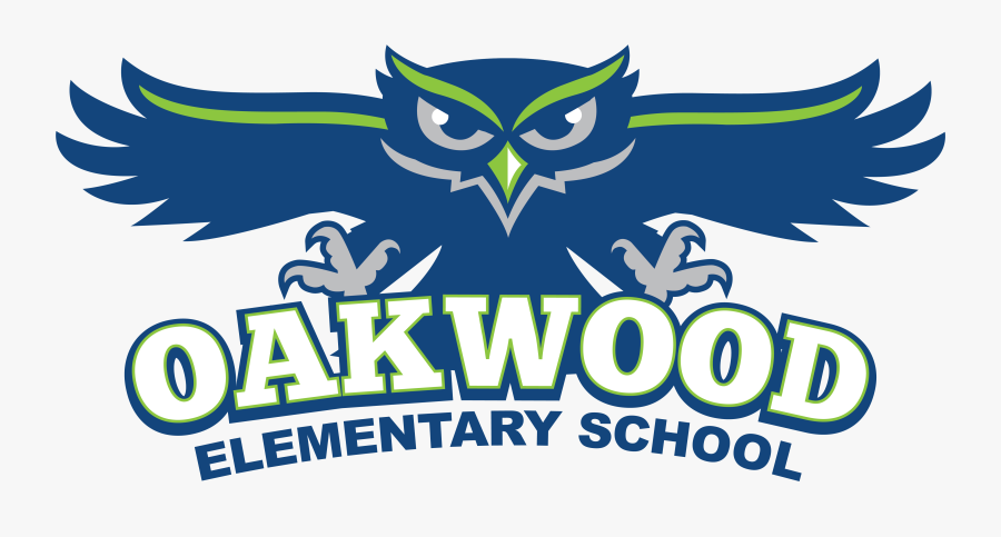 Owls School Logo Clipart Library - Oakwood Elementary School Logo, Transparent Clipart