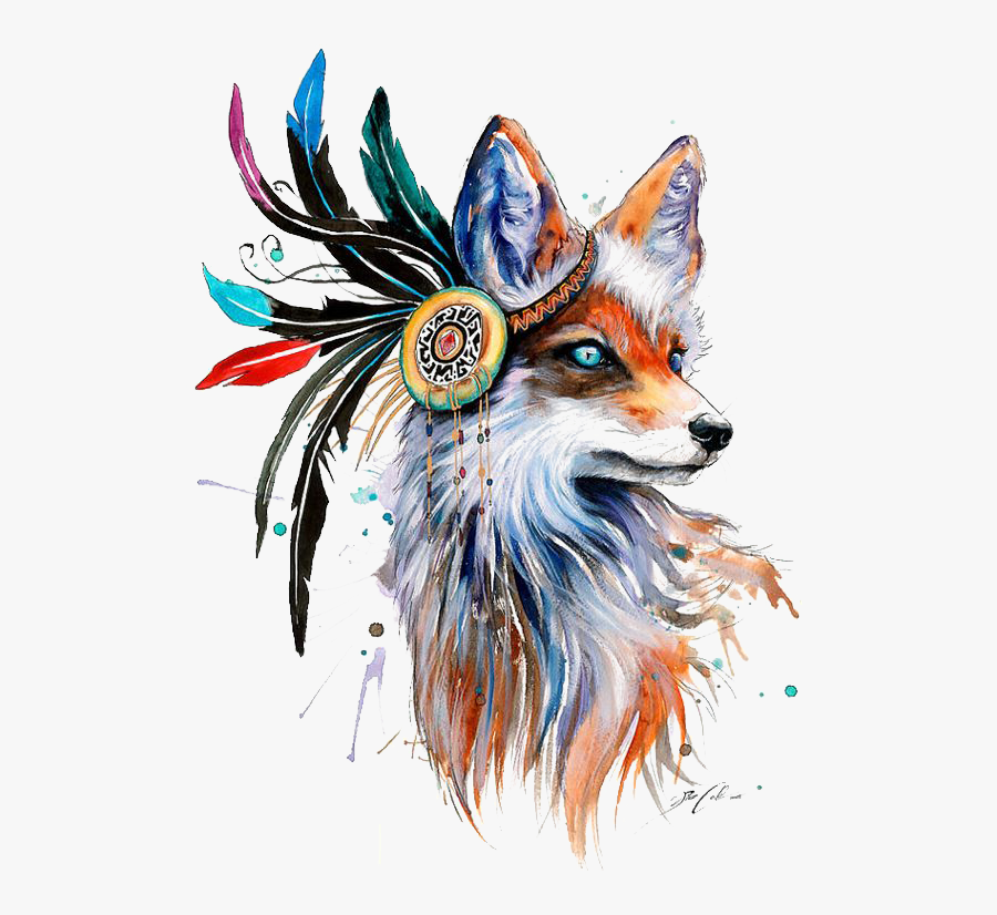 Painting Art Fox Drawing Free Download Png Hd Clipart - Fox Art, Transparent Clipart