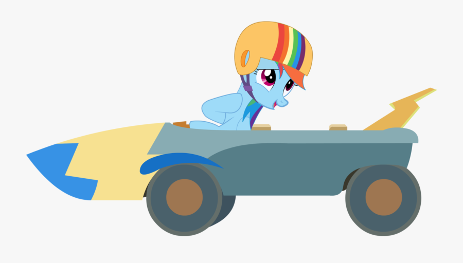 Banner Download Rainbow Dash And Her Go Kart By Clipart - Rainbow Dash, Transparent Clipart
