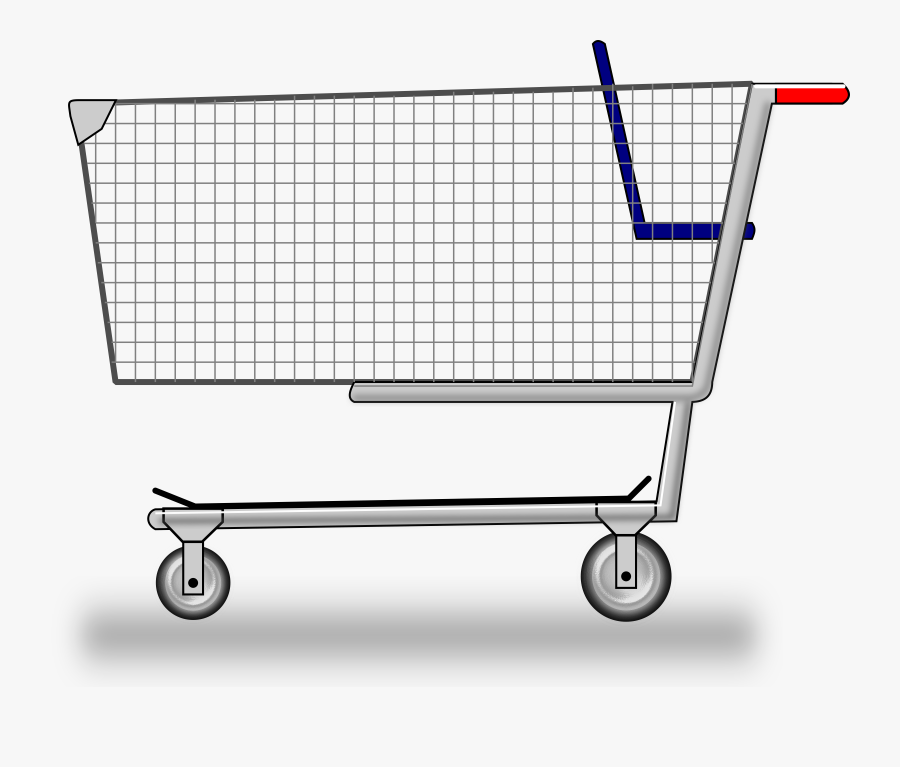 Cart Clipart Trolley Supermarket - Panier De Supermarché Png, Transparent Clipart