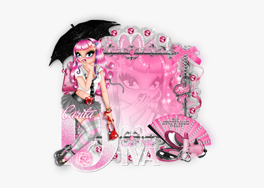 Breenas Hot Spot Diva And Happy Birthday Tutorial Along - Illustration, Transparent Clipart