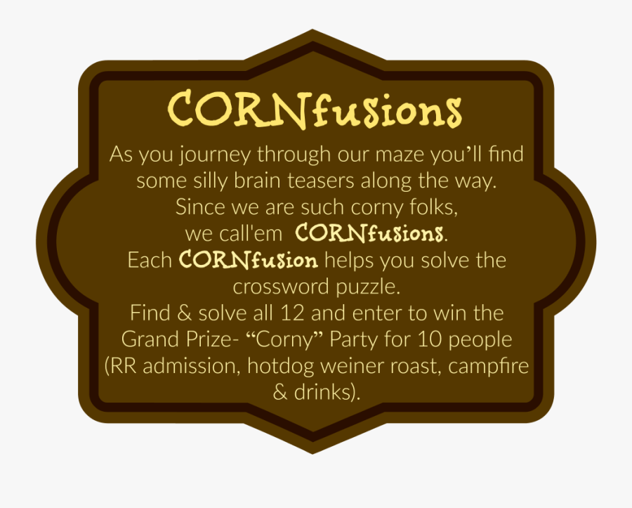 Cornfusionsblurb - Illustration, Transparent Clipart