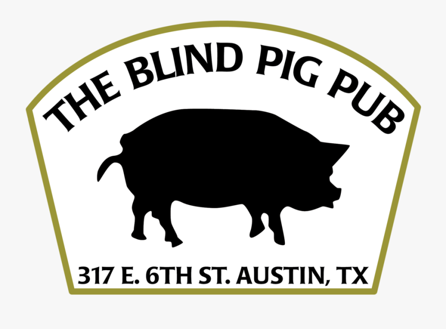 Blind Pig Logo - Domestic Pig, Transparent Clipart