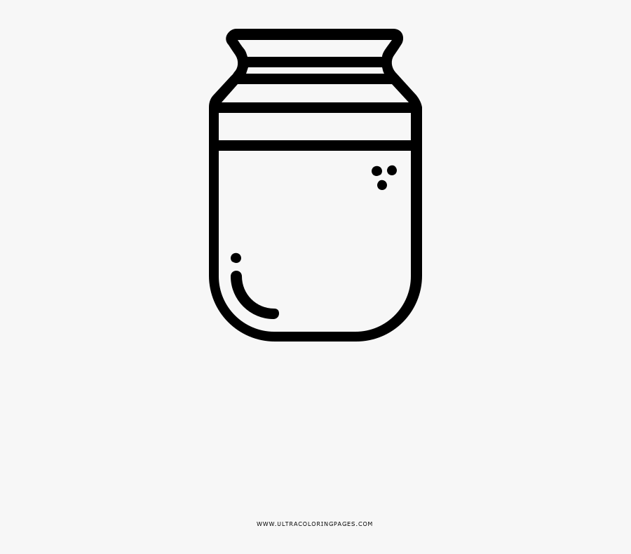 Jar Coloring Page, Transparent Clipart
