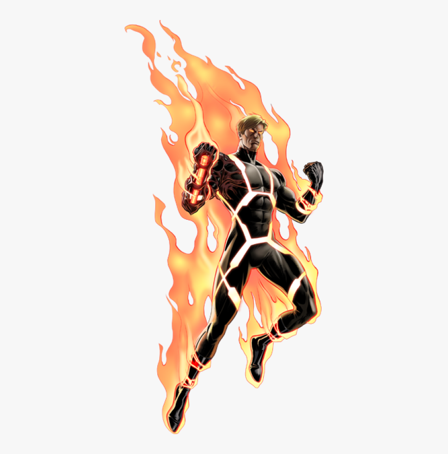 Human Torch Marvel Avengers Alliance, Transparent Clipart