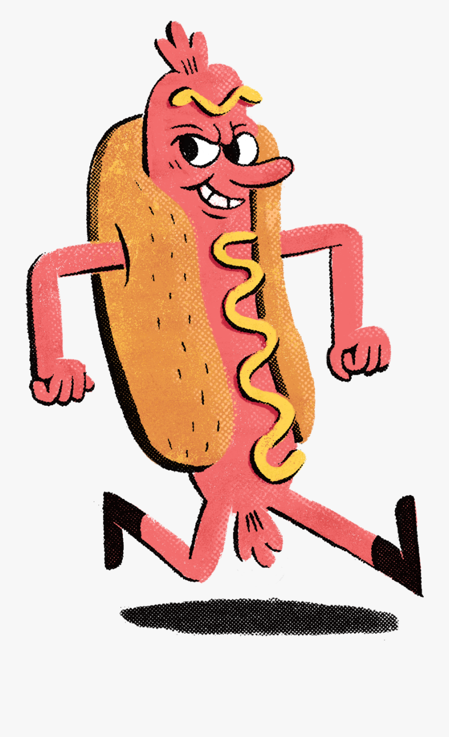 Hotdog Simpl Clipart , Png Download - Cartoon, Transparent Clipart