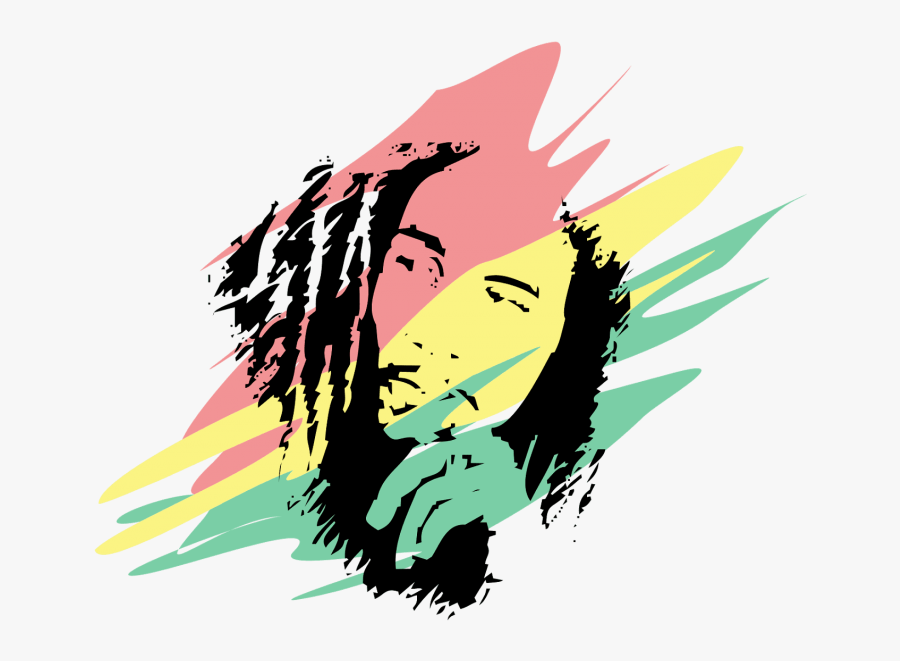 Free Clip Art Bob Marley - Bob Marley T Shirt Design, Transparent Clipart