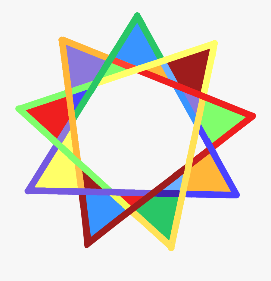 Gallery Of Free Images Of Nine-pointed Stars And Baha"i - Nine Pointed Star Free, Transparent Clipart