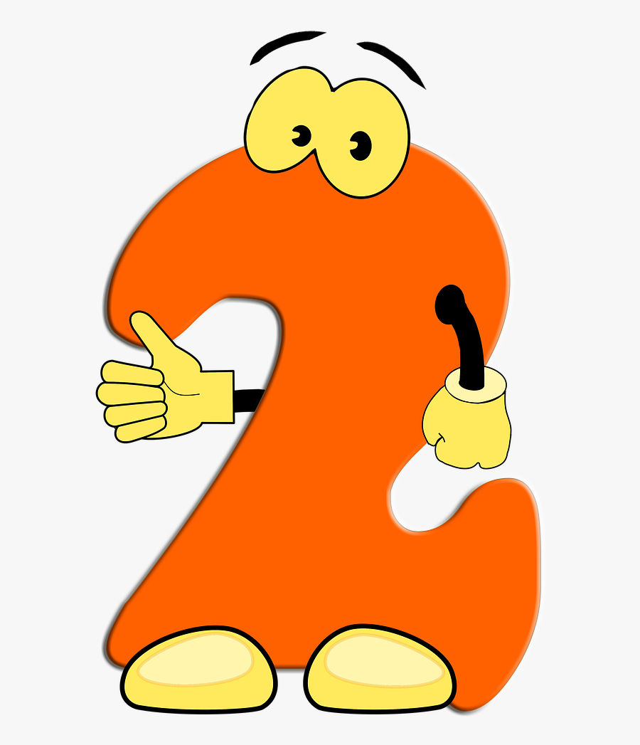 Mathematics Pay Digits Free Picture - Number 2 Sticker Birthday, Transparent Clipart